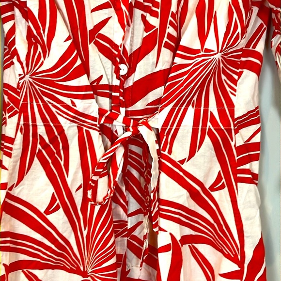 Tommy Bahama Women's Cover Up Tropical Floral Coral/Red Bathing Size Small - Picture 5 of 8